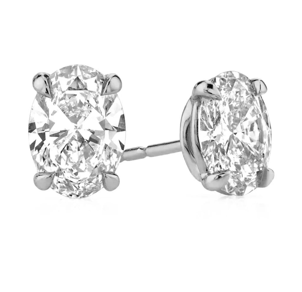 Oval Stud Earrings