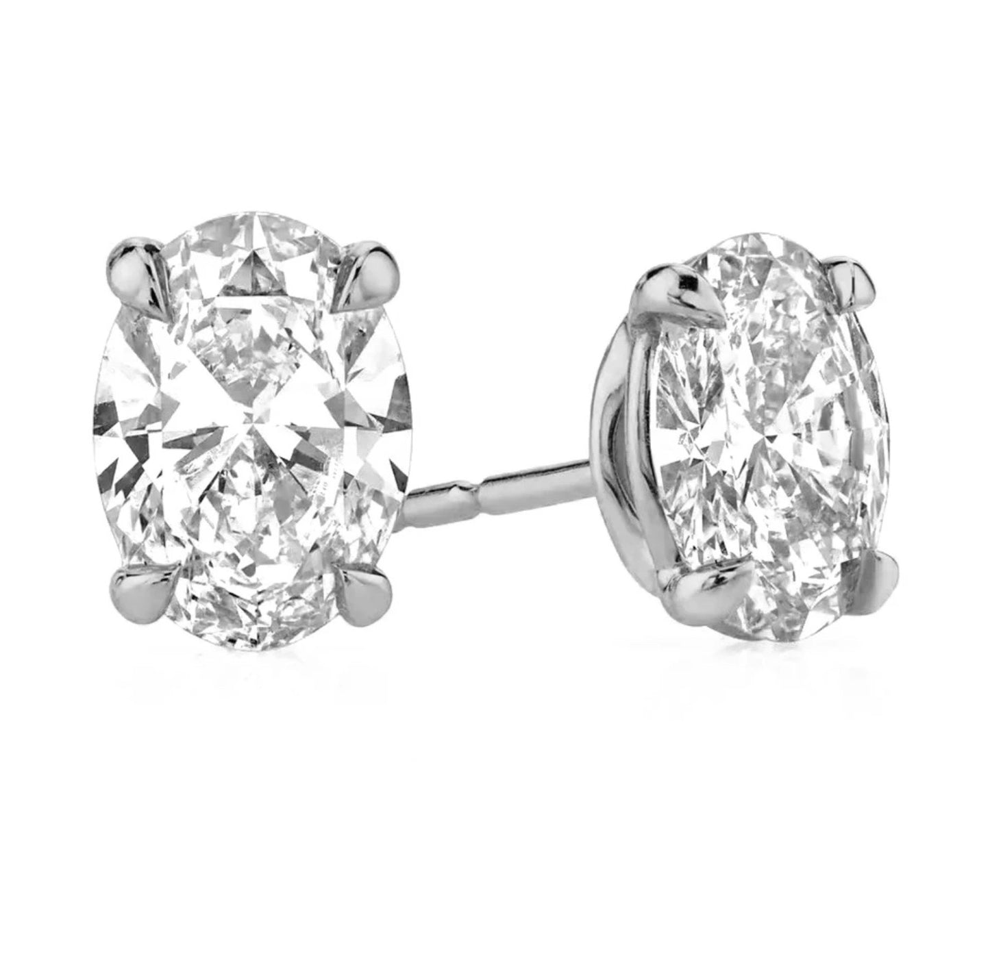 Oval Stud Earrings