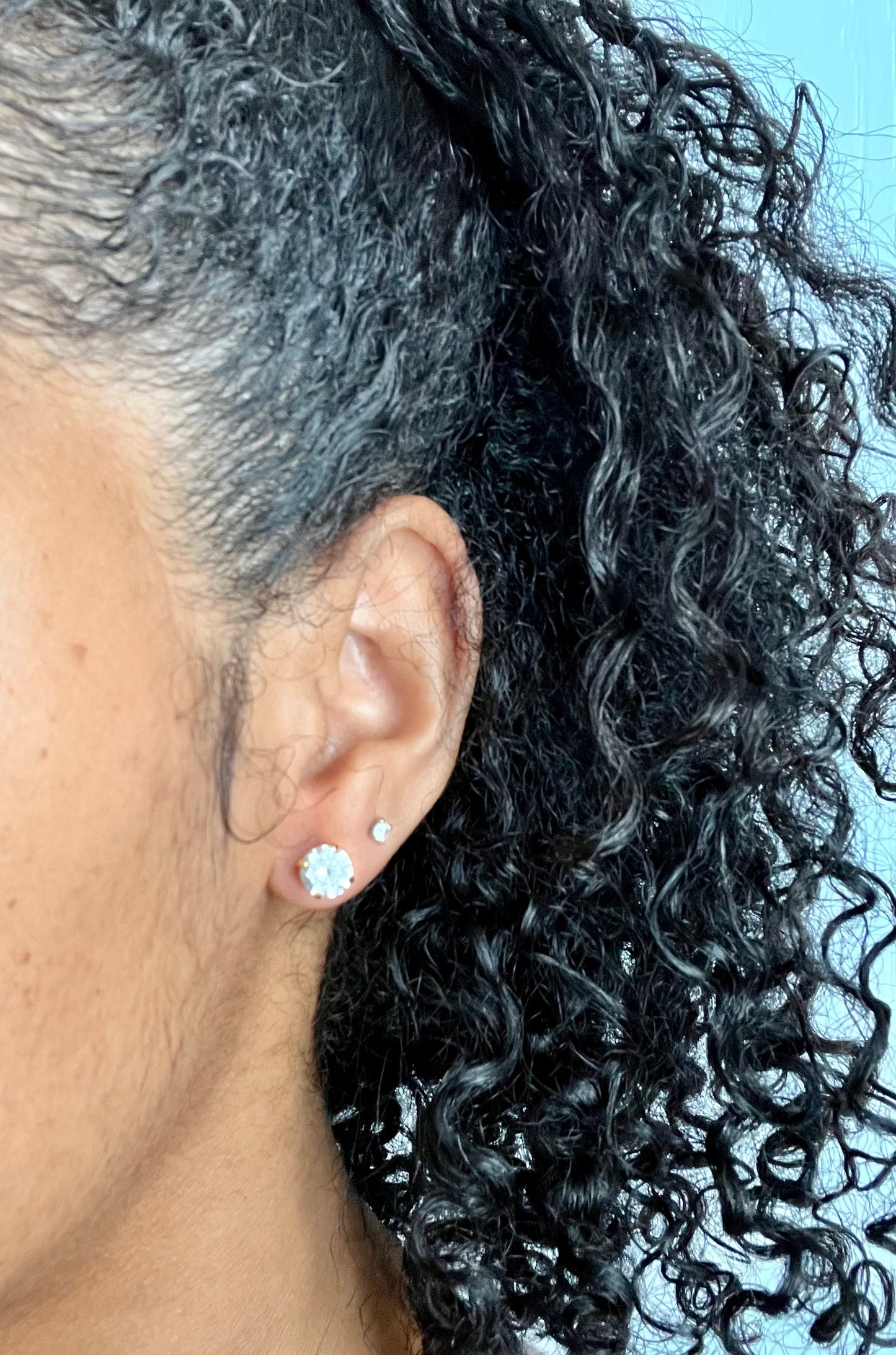 Round Stud Earrings