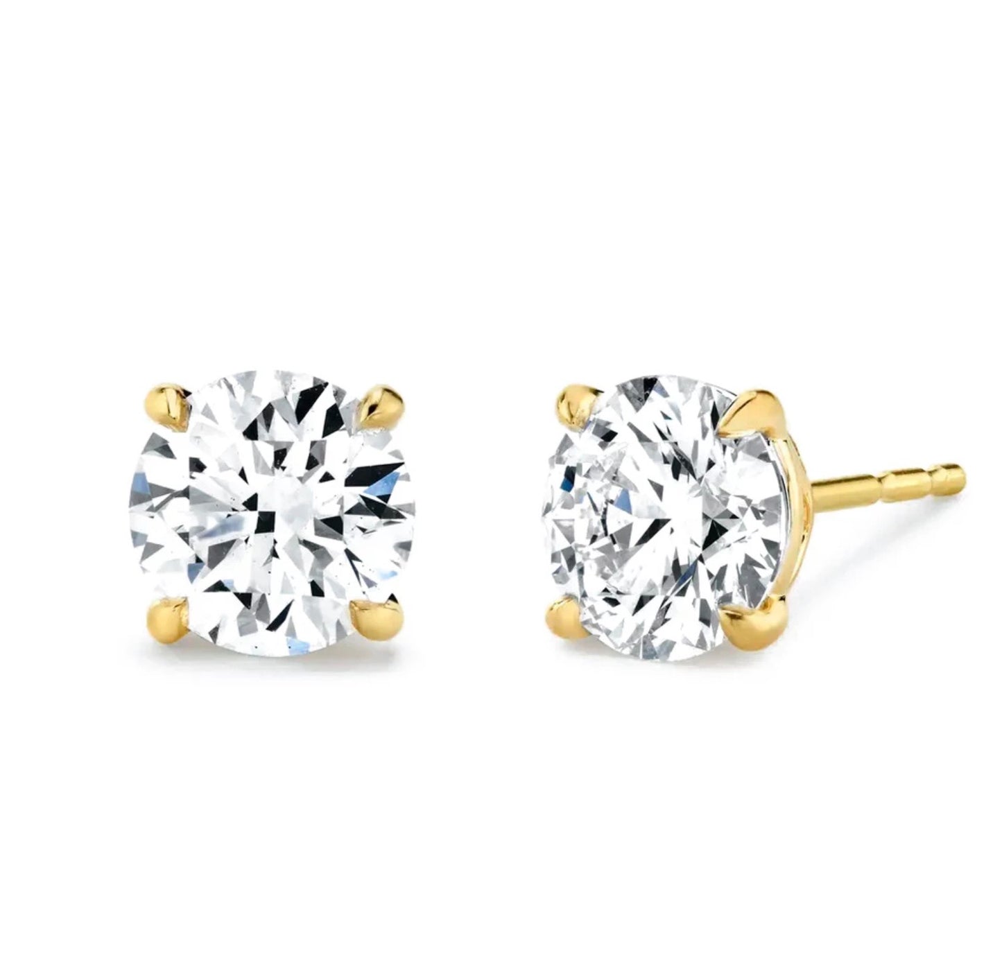 Round Stud Earrings