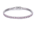 Pink Signature Tennis Bracelet